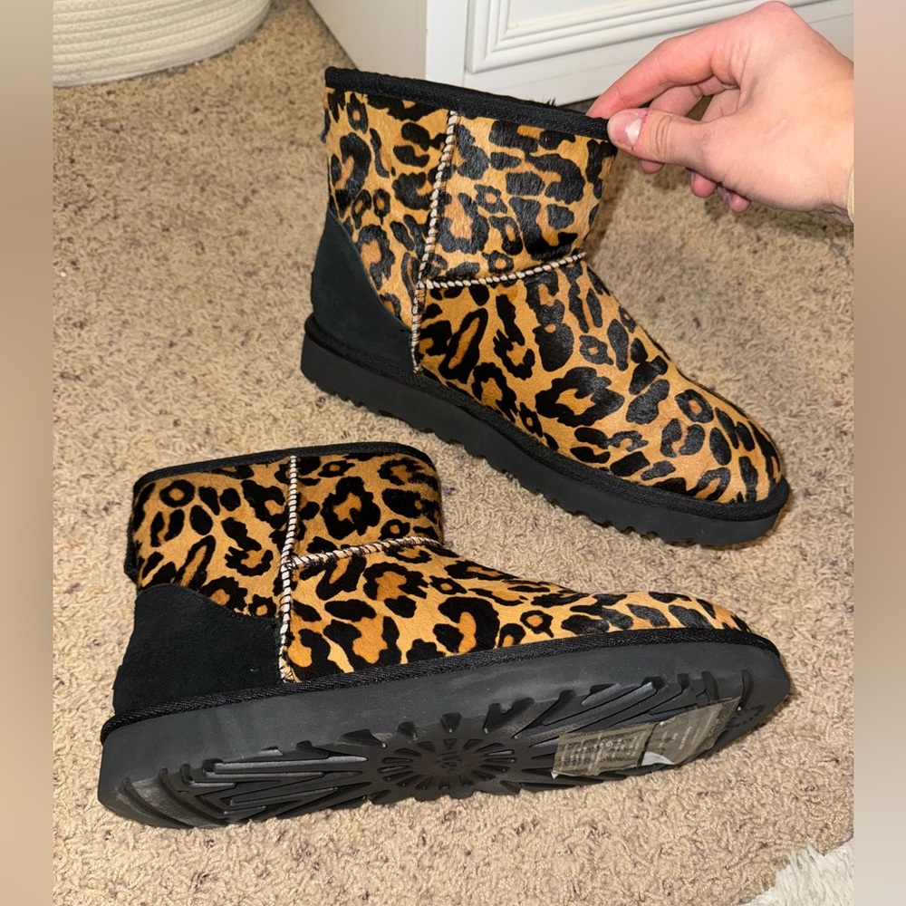 UGG - Mini Panther Fur Ankle Boots.